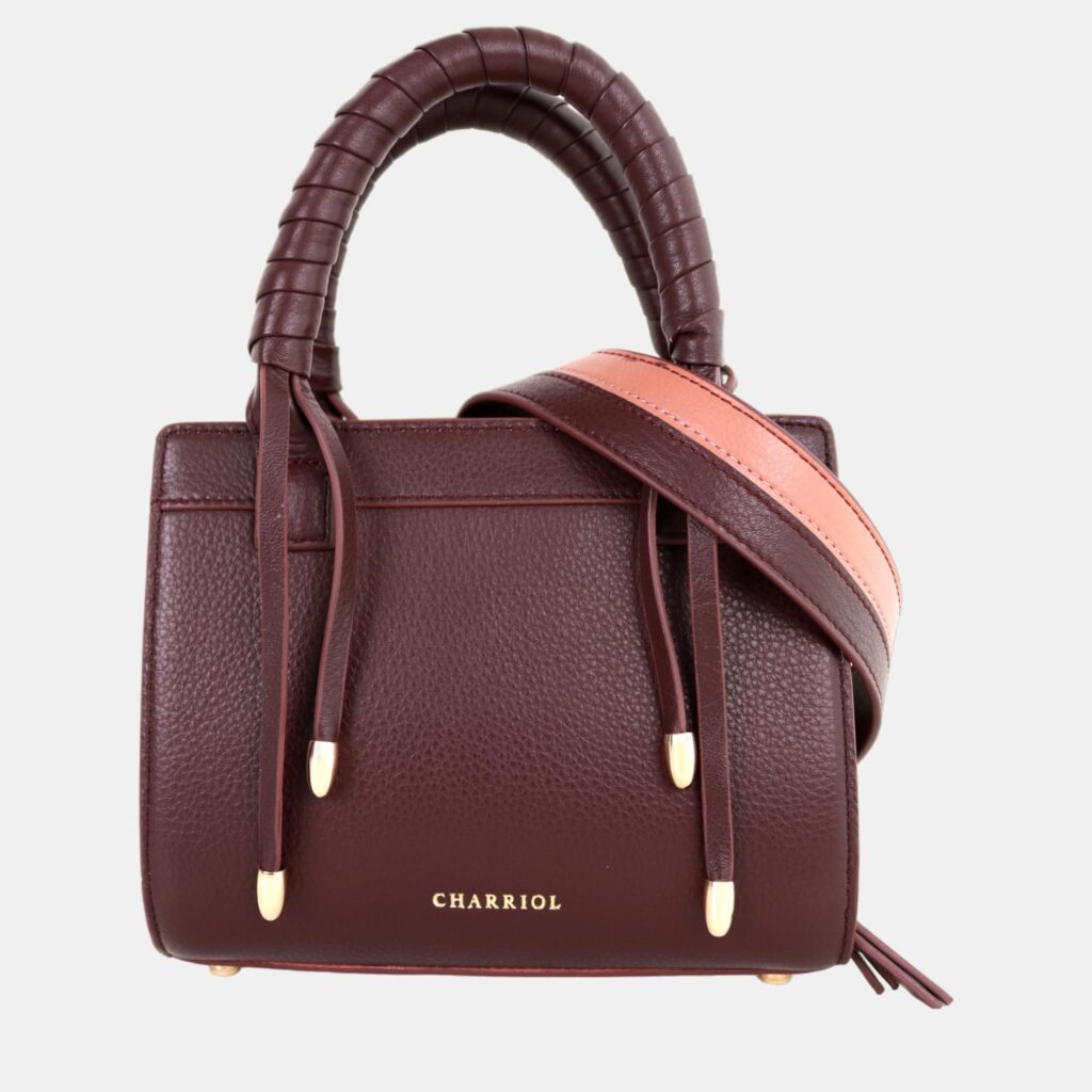 luxury-women-charriol-new-handbags-p1126802-001 Charriol Choclate/Light Brown Leather Forever Handbag