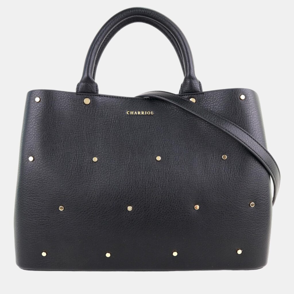 luxury-women-charriol-new-handbags-p1126806-004 Charriol Black/Red Leather Coralie Handbag