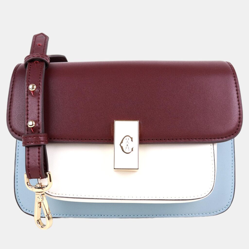 luxury-women-charriol-new-handbags-p1126817-003 Charriol Blue/Cream/Bordeaux Leather Le Reve Crossbody bag