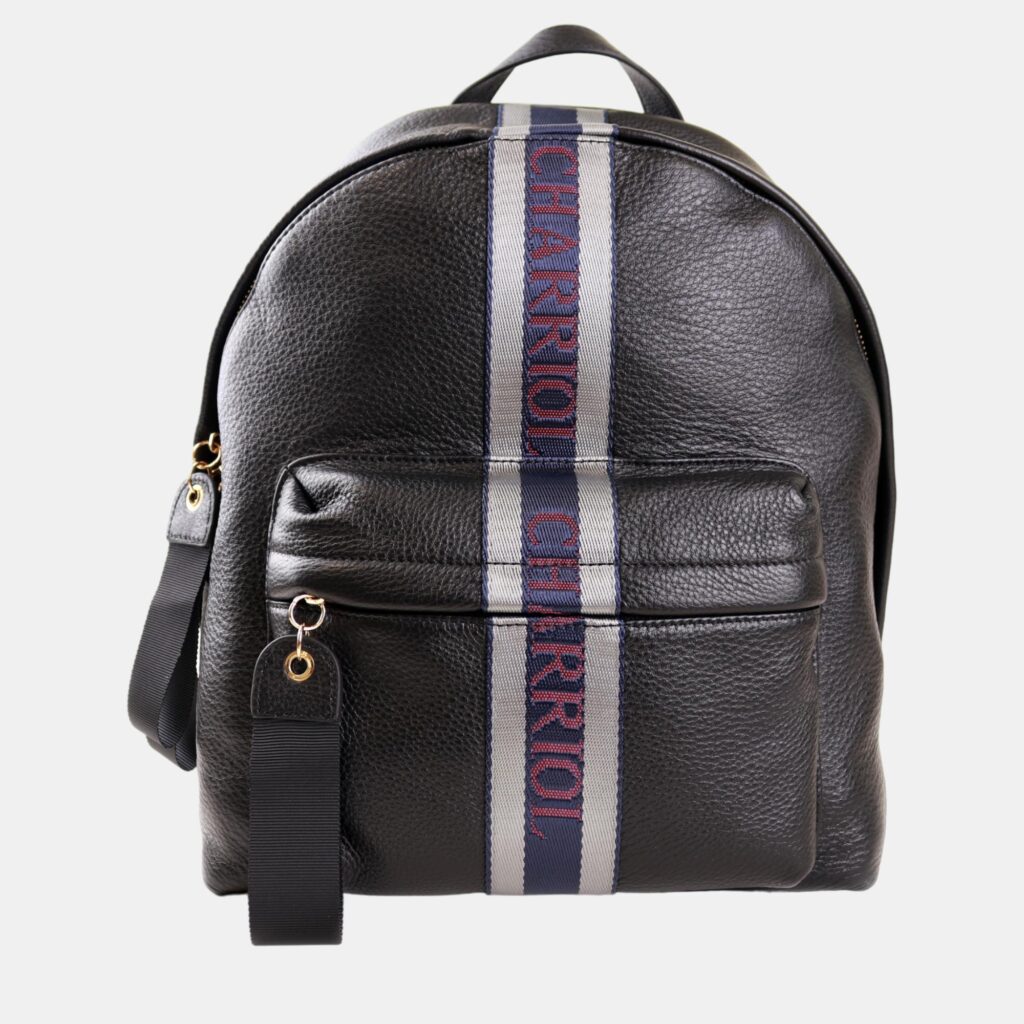 luxury-women-charriol-new-handbags-p1126822-003 Charriol Black Leather Deauville Backpack