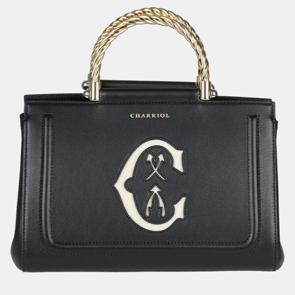 luxury-women-charriol-new-handbags-p887052-001 Charriol Black Leather MARIE OLGA Handbag