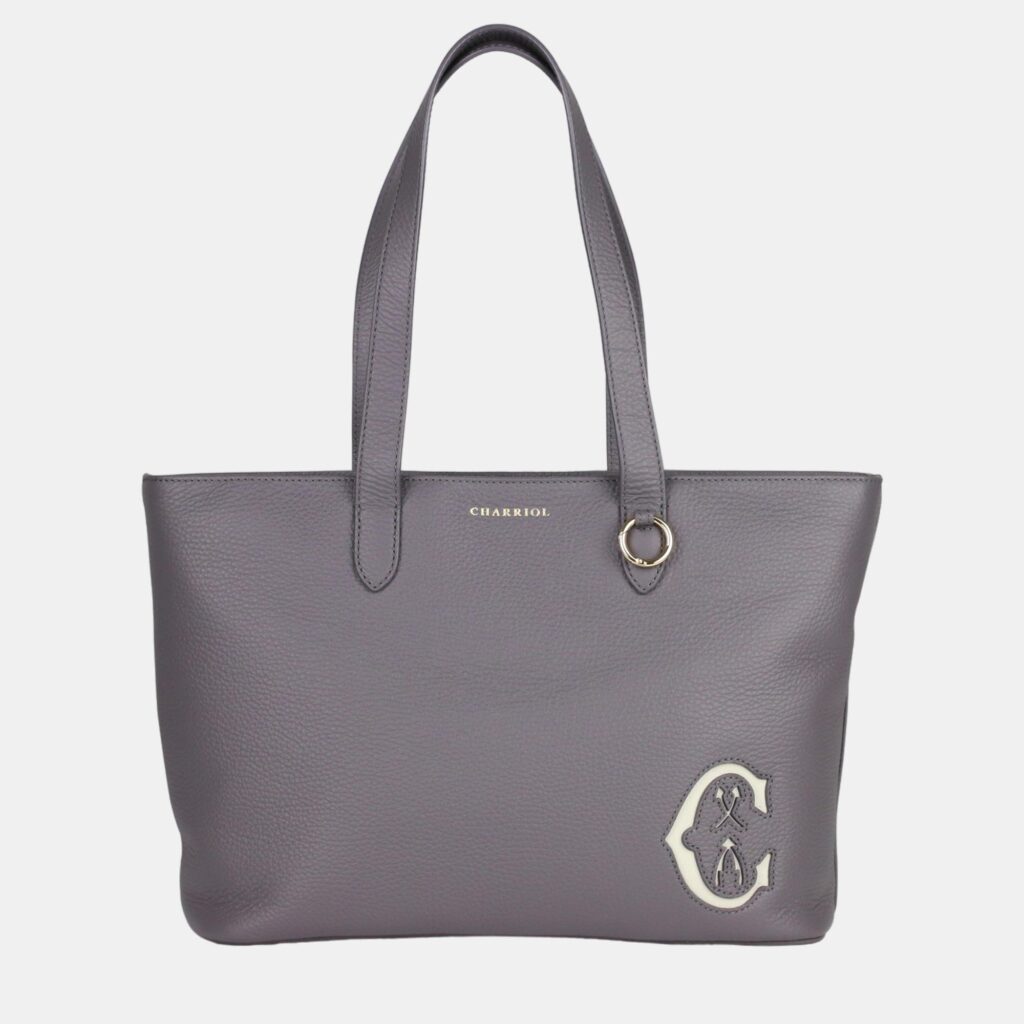 luxury-women-charriol-new-handbags-p887061-001 Charriol Storm Grey Leather MARIE OLGA Shopper