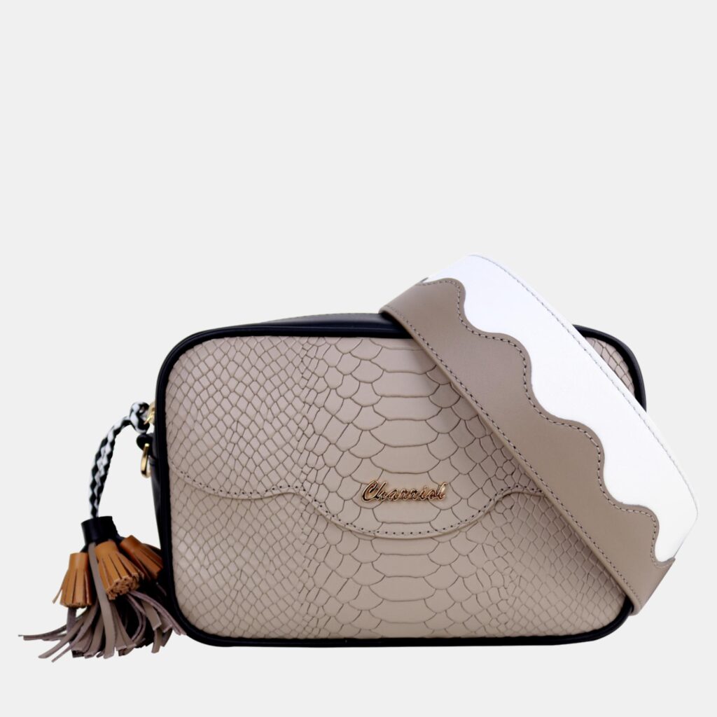luxury-women-charriol-new-handbags-p887068-001 Charriol Stone/Black Leather PALAIS ROYAL Crossbody