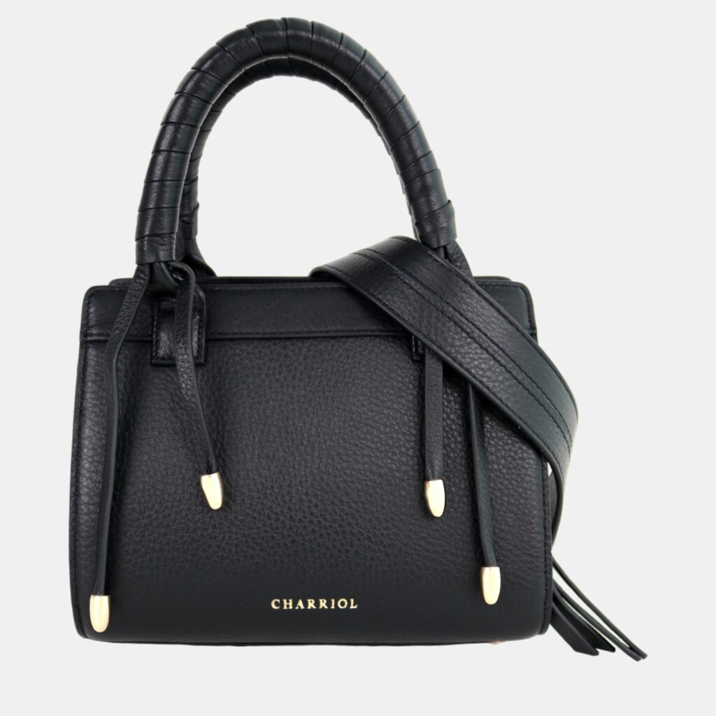 luxury-women-charriol-new-handbags-p887097-001 Charriol Black Leather Forever Handbag