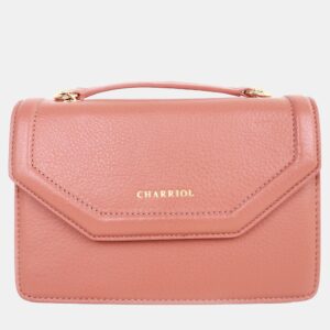 Charriol Light Brown Leather Twilight Handbag
