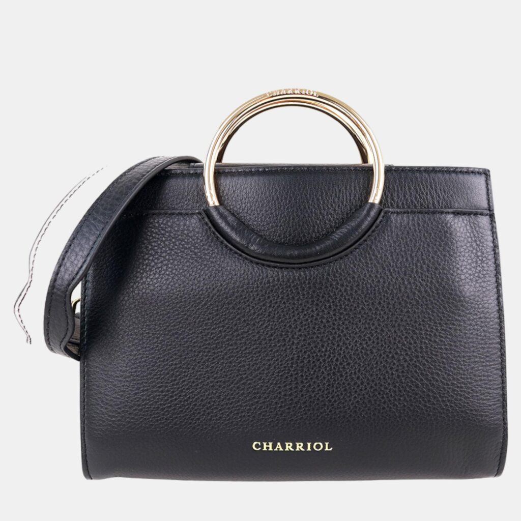 luxury-women-charriol-new-handbags-p887119-001 Charriol Black/Light Brown Leather Forever Handbag