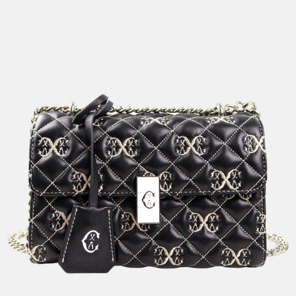 luxury-women-charriol-new-handbags-p887159-001 Charriol Black/Beige Leather LE REVE Crossbody