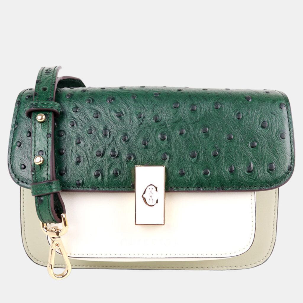 luxury-women-charriol-new-handbags-p887163-002 Charriol Green/Beige/Grey Leather LE REVE Crossbody