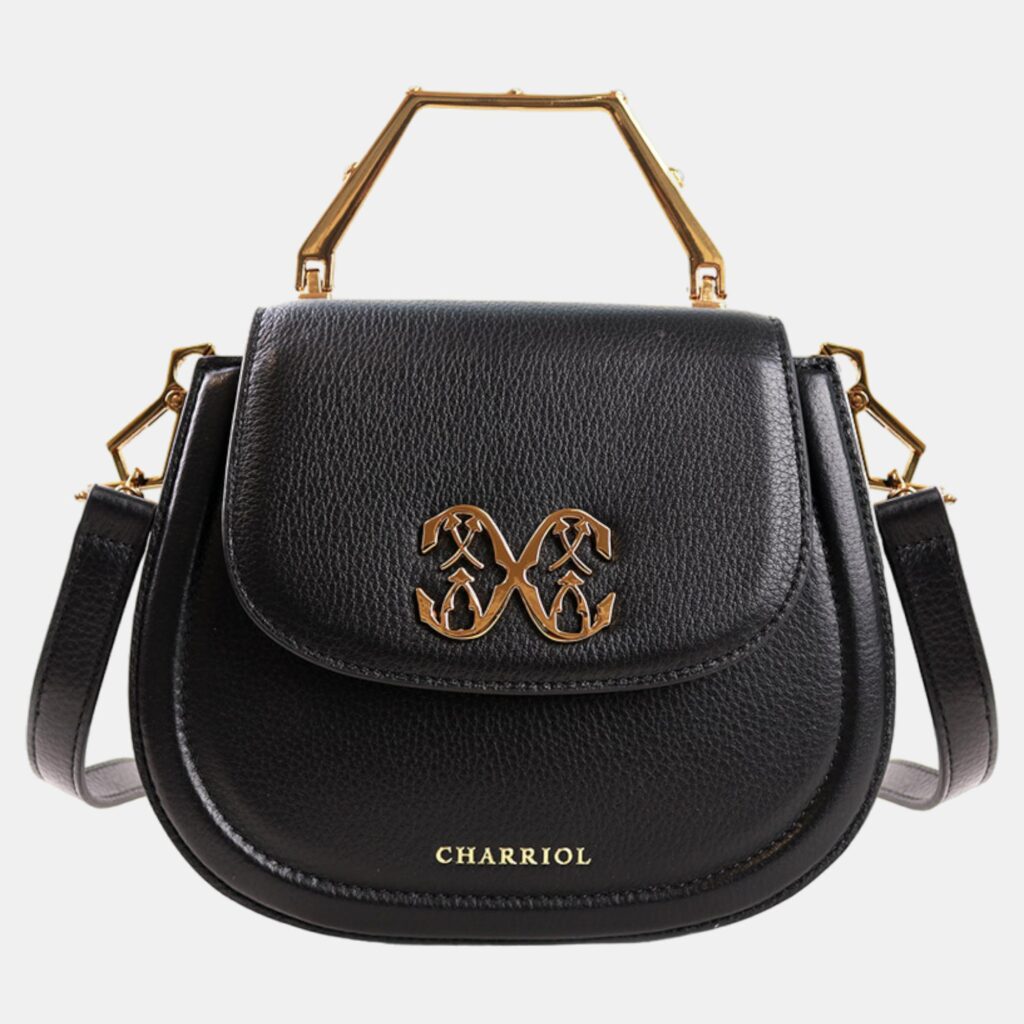 luxury-women-charriol-new-handbags-p887170-001 Charriol Black Leather MARIE OLGA Handbag