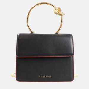 Charriol Black Leather ZENITUDE Handbag