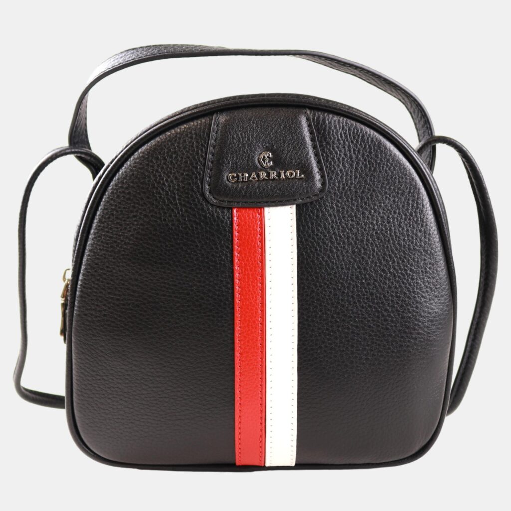luxury-women-charriol-new-handbags-p887188-001 Charriol Black Leather Conic Handbag