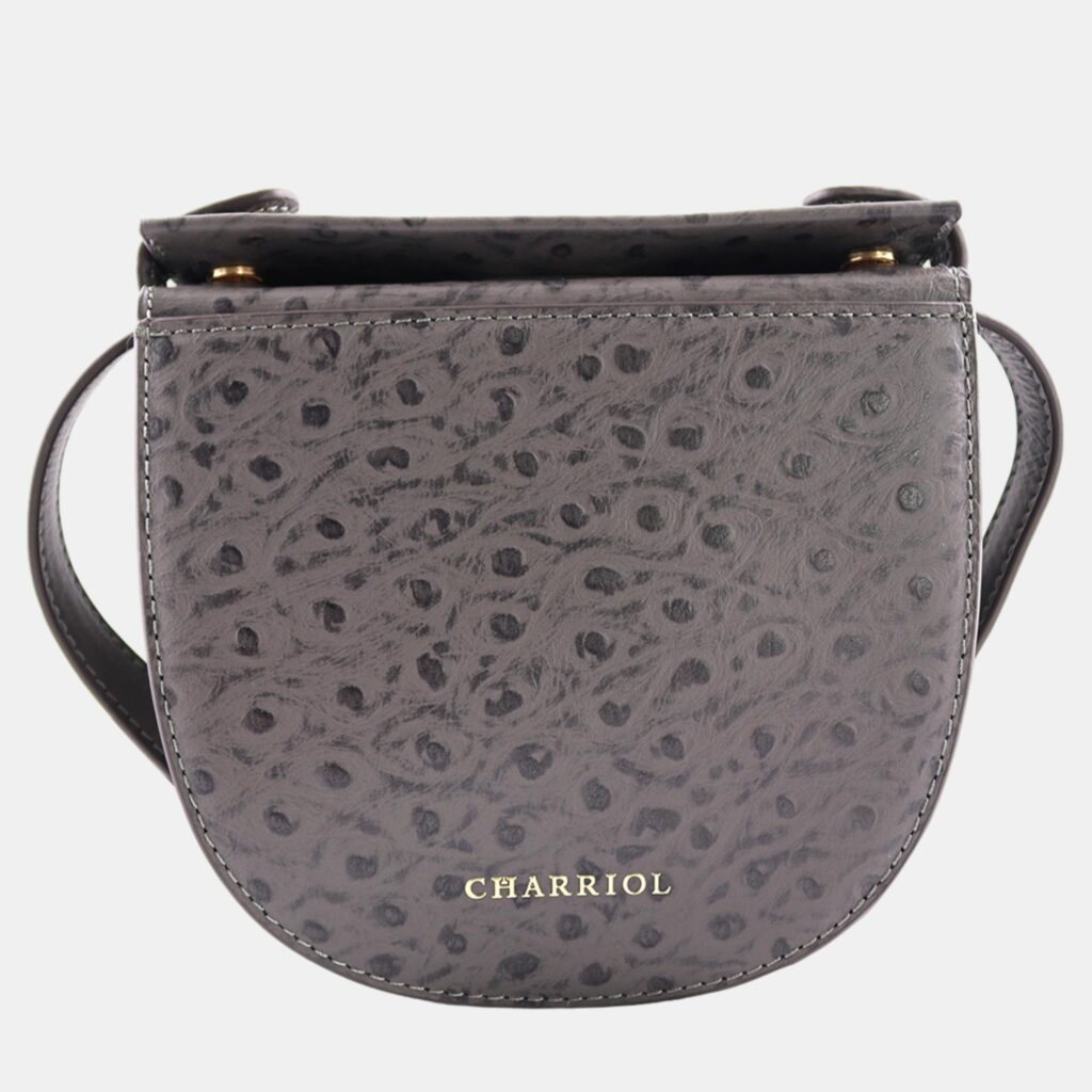 luxury-women-charriol-new-handbags-p887248-002 Charriol Grey Leather Passion Ostrich Crossbody