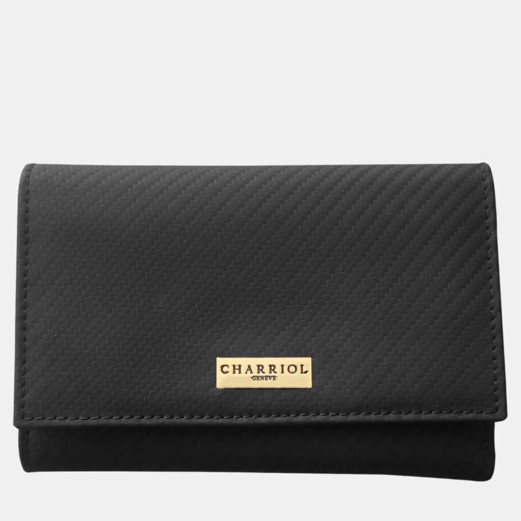 luxury-women-charriol-new-handbags-p887291-001 Charriol Black Leather Carbon Wallet