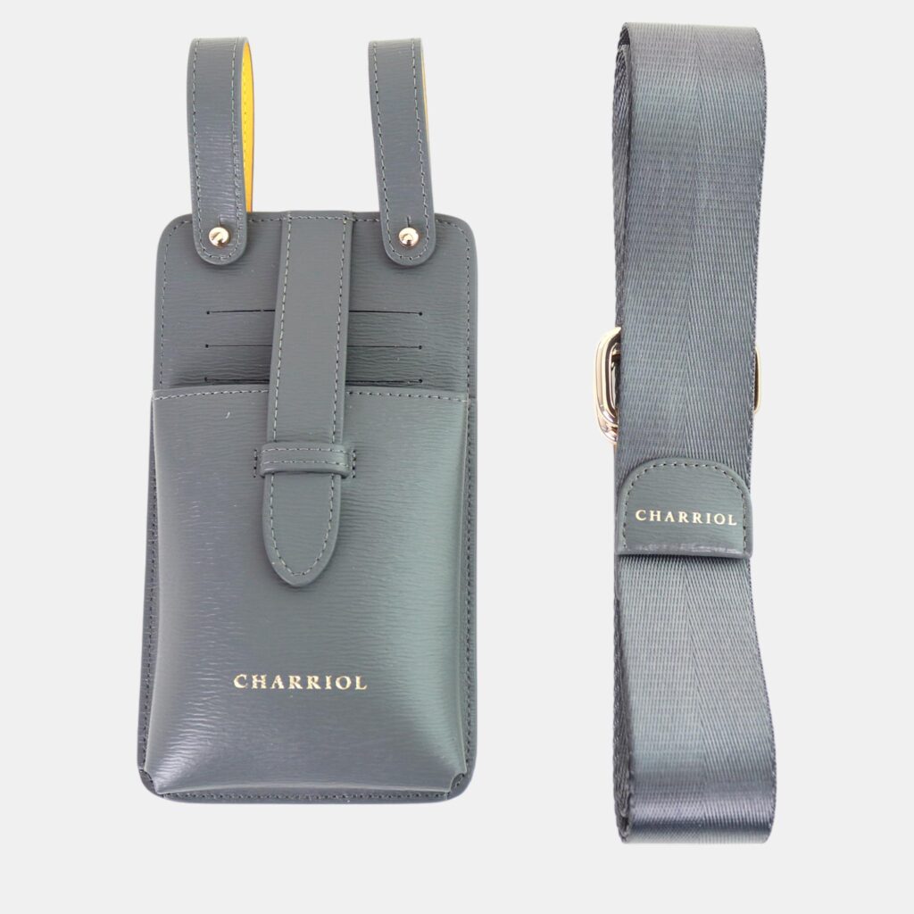luxury-women-charriol-new-handbags-p887334-001 Charriol Grey / Yellow Leather Mobile Accessories