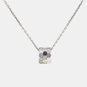 chaumet bee de chaumet diamonds 18k white gold neckalce
