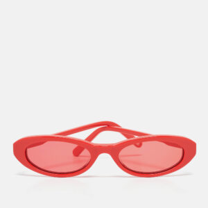 By Retrosuperfuture Grey Mirror Tuttolente Flat Shield Sunglasses