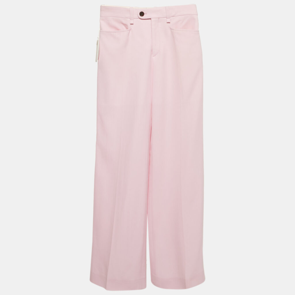 luxury-women-chloe-new-clothes-p1161728-004 Chloé Sweet Lilac Wool Straight Leg Trousers S
