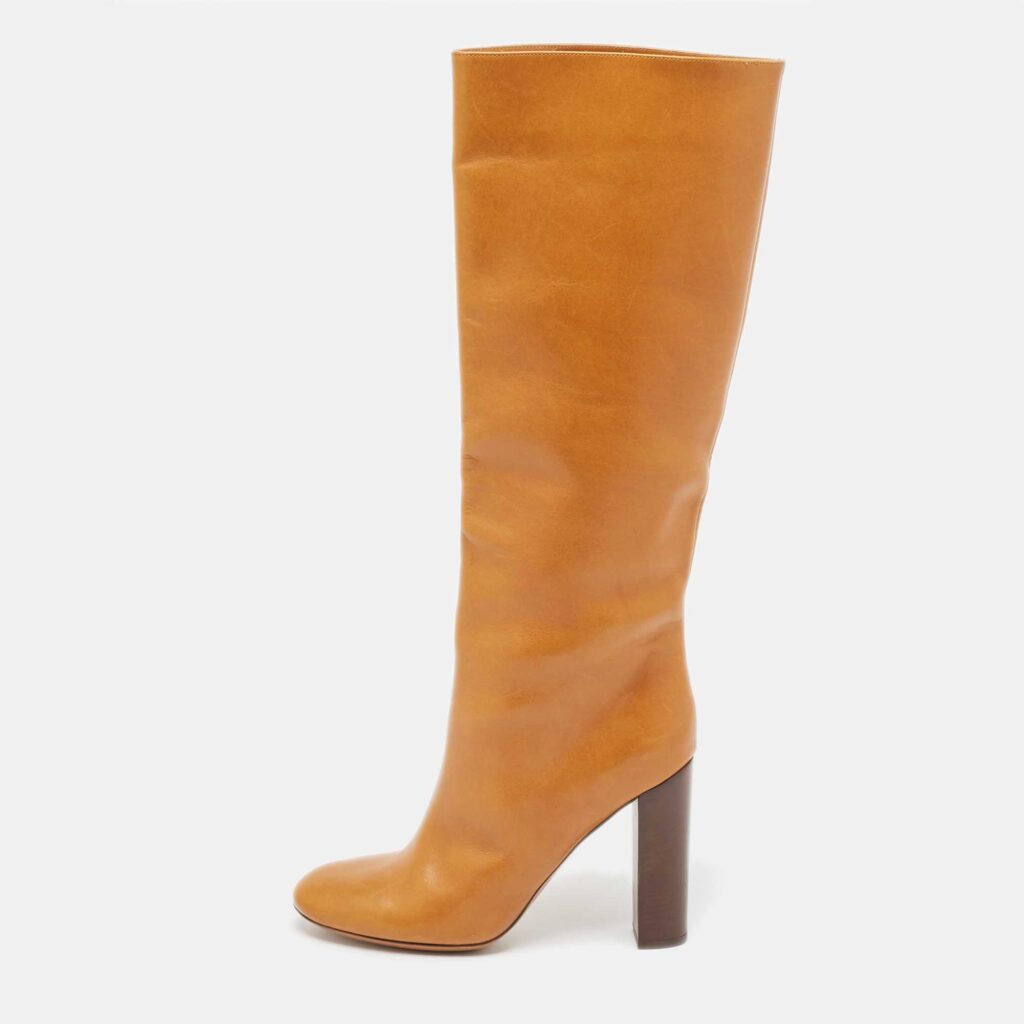luxury-women-chloe-new-shoes-p918052-003 Chloe Brown Leather Knee Length Boots Size 41