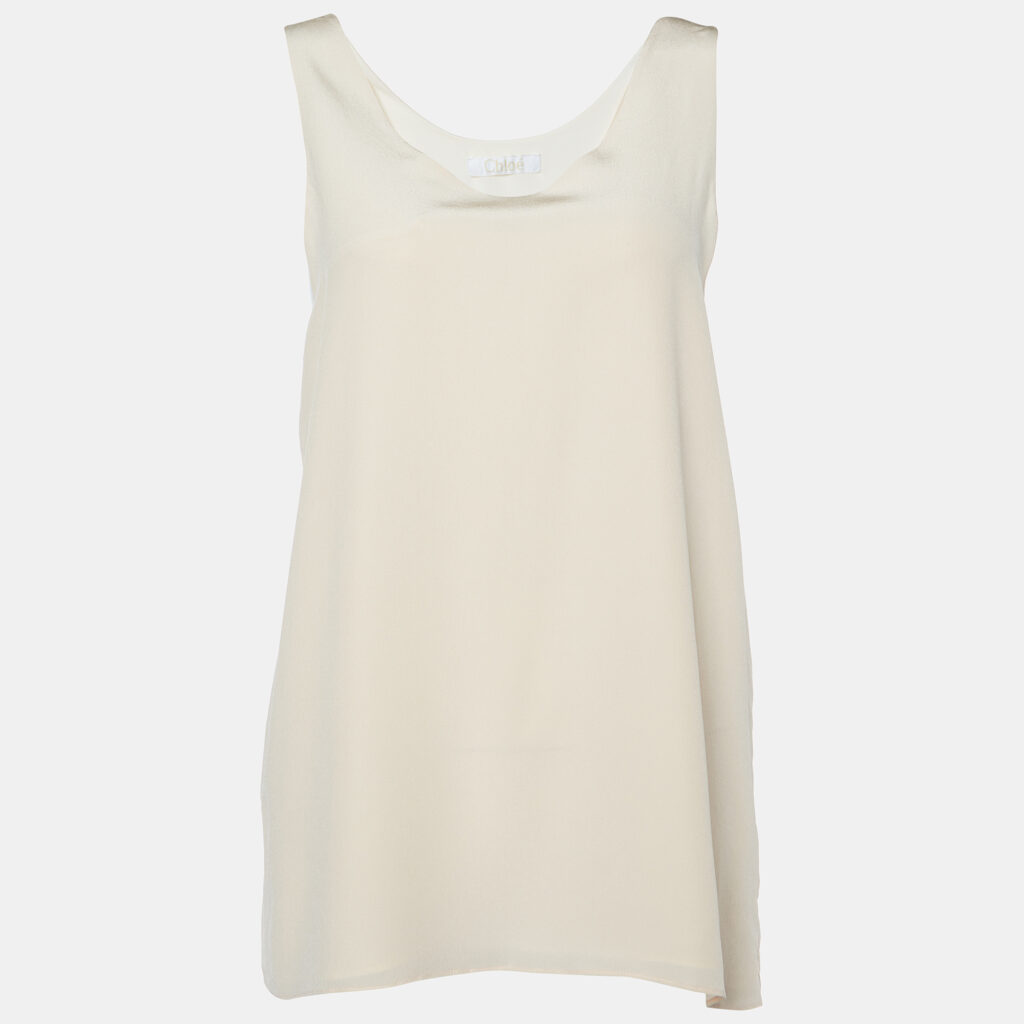 luxury-women-chloe-used-clothes-p1002082-003 Chloé Light Pink Silk Tank Top S