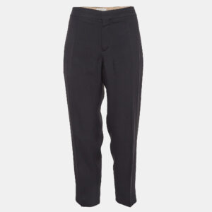 Chloe Black Gabardine Trousers L