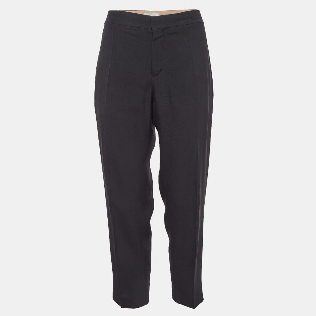 luxury-women-chloe-used-clothes-p1024001-001 Chloe Black Gabardine Trousers L