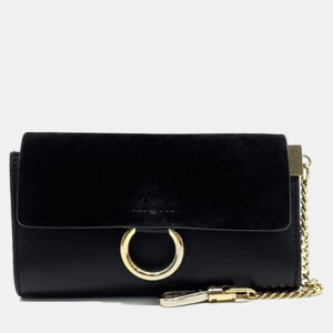 Chloe Black Canvas and Leather Payback Mini bag