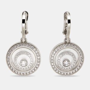 Chopard Happy Spirit Diamonds 18k White Gold Earrings