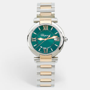 Chopard Green 18k Rose Gold Stainless Steel Imperiale 388532-6007 Women's Wristwatch 36 mm
