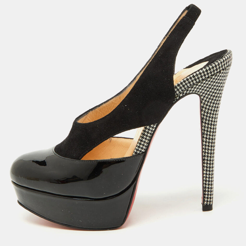 luxury-women-christian-louboutin-used-shoes-p1086925-001-1 Balmain Black Gabardine Button Detail Single Breasted Blazer XL