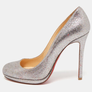 Christian Louboutin Metallic Glitter Bianca Pumps Size 39.5