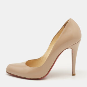 Christian Louboutin Beige Leather Decollete 868 Pumps Size 37