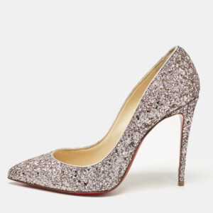Christian Louboutin Purple Glitter Pigalle Follies Pumps Size 39