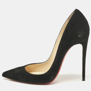 Christian Louboutin Black Suede So Kate Pumps Size 35.5