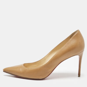 Christian Louboutin Beige Leather Pigalle Pumps Size 40