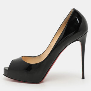 Christian Louboutin Black Patent Leather New Prive Pumps Size 38.5