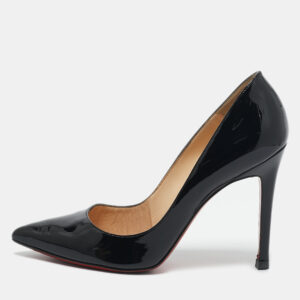 Christian Louboutin Black Patent Leather Pigalle Pumps Size 38