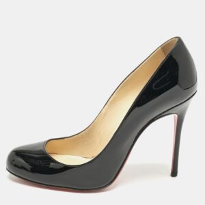 Christian Louboutin Black Patent Leather Fifi Pumps Size 36