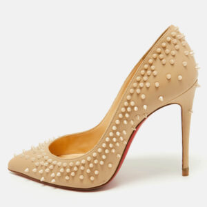 Christian Louboutin Beige Leather Escarpic Pumps Size 37.5