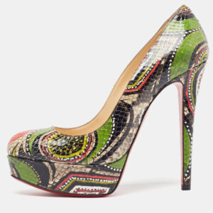 Christian Louboutin Multicolor Python Bianca Pumps Size 37