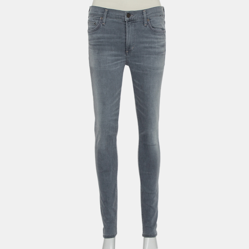 luxury-women-citizens-of-humanity-used-clothes-p438156-011 Citizens of Humanity Grey Denim High Rise Skinny Rocket Jeans M