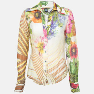 Class by Roberto Cavalli Multicolor Printed Cotton Blend Shirt L