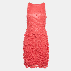 Class by Roberto Cavalli Pink Embellished Sleeveless Short Dress M