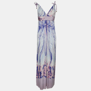 Class by Roberto Cavalli Multicolor Stretch Viscose Blend Midi Dress M