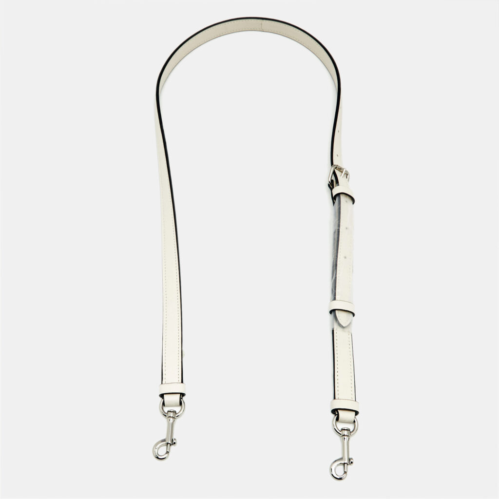 luxury-women-coach-used-accessories-p1166737-001 Coach Off White Leather Adjustable Shoulder Bag Strap
