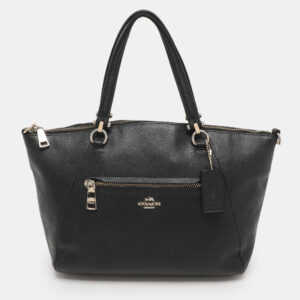 Coach Black Leather Prairie Satchel