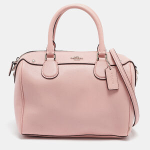 coach pink leather mini bennett satchel