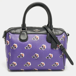 Coach Multicolor Floral Print Coated Canvas Mini Bennett Satchel