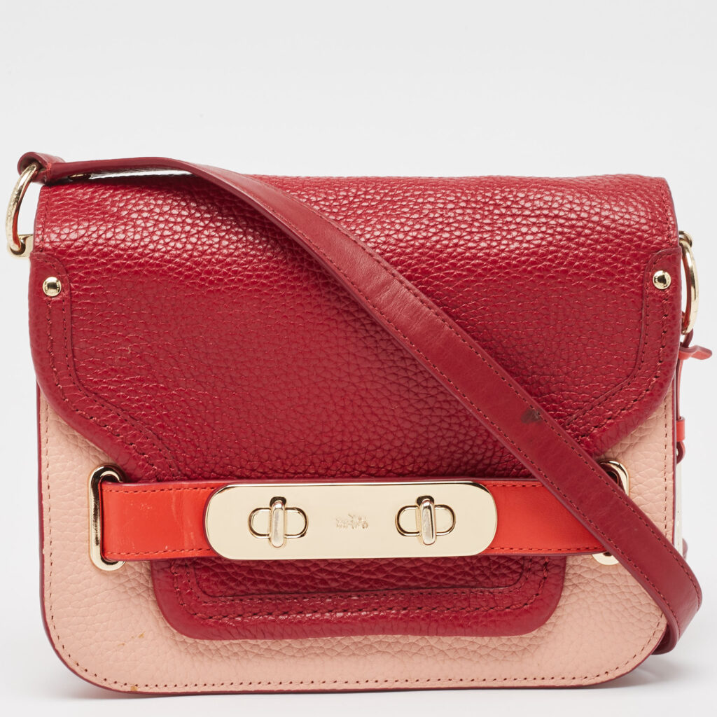 luxury-women-coach-used-handbags-p960653-002 Coach Multicolor Leather Small Swagger Shoulder Bag