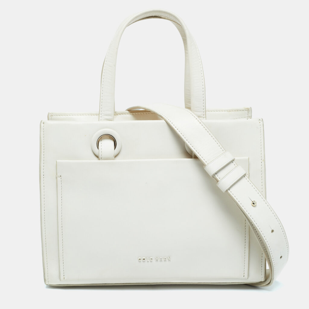 luxury-women-cole-haan-used-handbags-p999852-002 Cole Haan Off White Leather Grand Series Tote