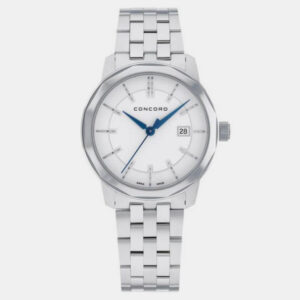 Concord Silver Stainless Steel Bennington 0320403 Quartz Women's Wristwatch 31 mm
